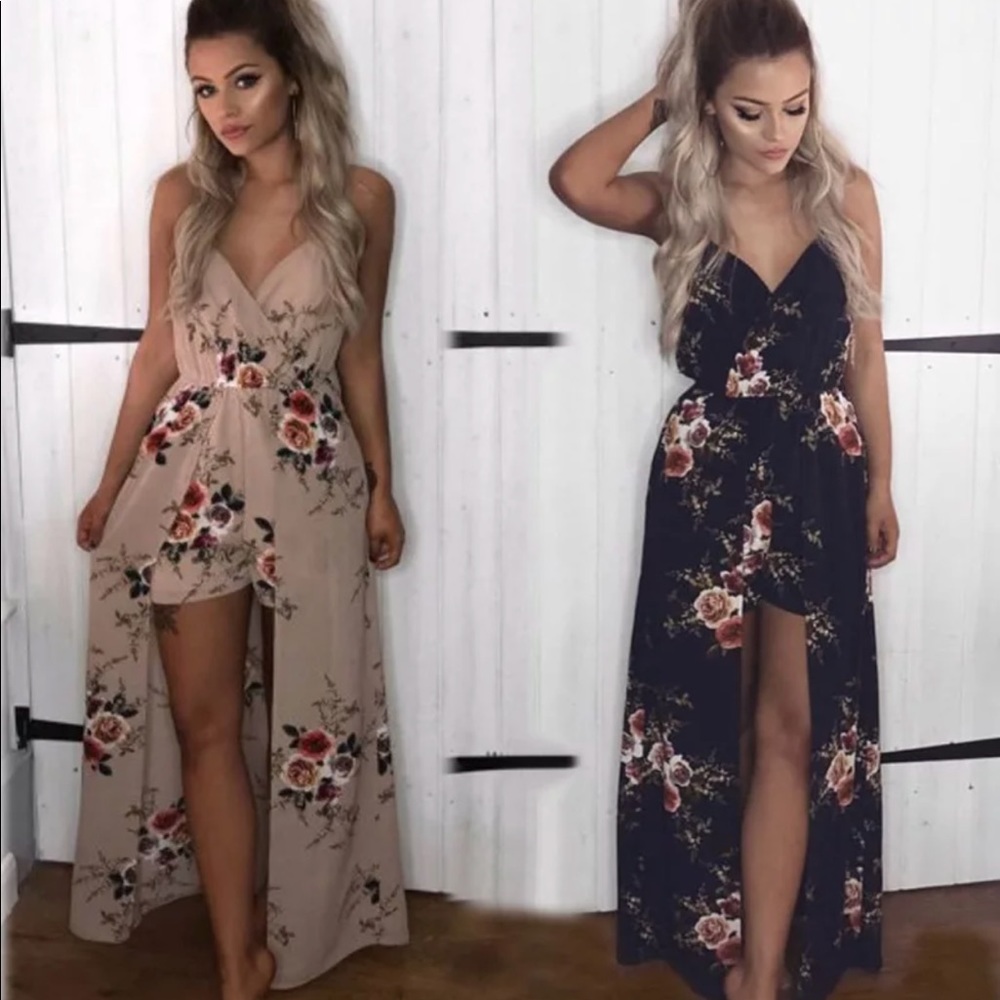 One day saleStunning spaghetti straps maxi romper
